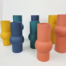 대형 인테리어 빈티지 오브제 세라믹 도자기 후리지아 화병 꽃병 화기 vase, 심플 안전 포장(추가금 x), 네이비