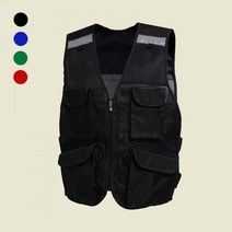 프리미엄 배달조끼 국산 오토바이 퀵서비스 라이더 작업 낚시 형광반사, XL(105~110), 블랙