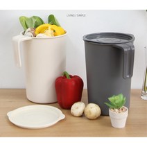 완벽 밀폐 신혼집 미니 음식쓰레기통 찌꺼기통 청소함 찌꺼기, 그레이