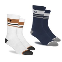 크랭크브라더스 crankbrothers ICON MTB SOCKS 아이콘 엠티비용 자전거 양말, 블랙 오렌지 그린:S/M