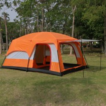 메이리앤 캠핑 5인용 8인용 12인용 거실형텐트 쉘터텐트, 오렌지, 8~12인용