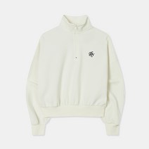 스파오 SPAO 윈터 리얼 반집업 맨투맨 기모 SPMWC4VG91 CREAM