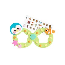 레디코 EVA 안경 만들기 세트 유아 미술 재료 어린이 diy 촉감 말랑말랑 촉각 교구 어린이집 유치원 꾸미기 키트, EVA안경:펭귄 ＋ 사은품 증정