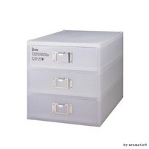 3단 아이박스x1개 260x350x268mm 부품박스 소품박스, 1개, BLUE