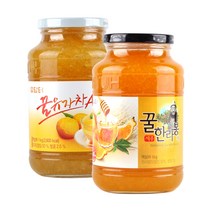 담터 꿀유자차A 1kg+ 꿀한라봉차1kg