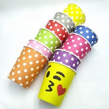 물결종이컵 크라프트종이컵 크래프트용기 백서 뜨거운 컵 Kraft 종이컵 - 가정 여행, 믹스 20개, 250ML