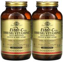 솔가 에스터C 플러스 비타민 C 1000mg 180타블렛 2개 아세로라 로즈힙 Rutin