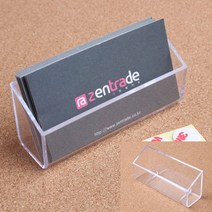 메모홀더 아크릴쇼케이스 아크릴수납꽂이 부착용 1단 아크릴 명함꽂이