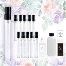 강군샵 [강군샵] [향수 KIT] 원형향수글라스10ml 향수만들기 10개세트, dk10_원형향수10ml_10개세트/잉글리쉬페어프리지아 10ml