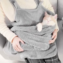 LUEN 찰세미 애견 앞 가방 애완 동물 애묘 고양이 강아지 반려 이동 산책 포대기 프론트 백, 그레이