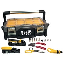 Klein Tools VDV011-832 VDV ProTech 동축 키트에는 동축 케이블 설치에 필요한 도구가 있습니다, Tool Box, Prepare and Connect,