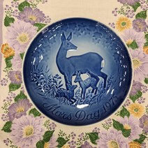 (엔틱빈티지) 로얄코펜하겐 1975년 빙앤그뢴달 B&G 마더스데이 어머니의날 기념접시