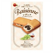 일본 부르봉 가토 레이즌 건포도 쿠키 153g 5개