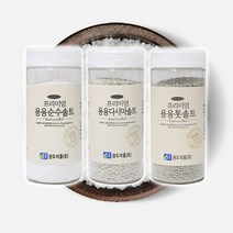 [TV홈쇼핑정품 애드크로스]프리미엄 용융해저솔트 100% 국내산 천일염 저염 구운 소금 톳솔트 다시마솔트, 1세트