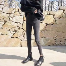 데님레깅스 임부 팬츠 봄가을 계절 얇은 핏아우터 스판 임신 초기 두서너개 월 스키니 쁘띠 블랙 2532181293