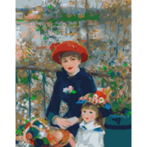 모모픽스페인팅 DIY 명화 그리기 르누아르 두자매