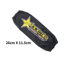 오토바이 낙하방지 26cm 35cm 리어 쇼크 업소버 서스펜션 프로텍터 보호 커버 범용 모든 먼지 핏 자전거 atv 쿼드 스쿠터, 26cm 옐로우