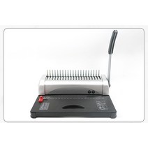 Manual Comb Punch 21 Holes Tender Binding Machine 10 Clip Strip A4 Rubber Ring, 한개옵션0