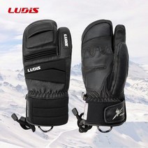 루디스 루디스 22/23 스키 스노보드용 삼지 인조가죽장갑 LGM4793, LGM4793-BK_XS