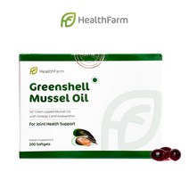 HEALTHFARM PREMIUM GREENSHELL MUSSEL OIL 헬스팜 뉴질랜드 프리미엄 초록입홍합 오일 13750mg 200정 뉴질랜드 직구