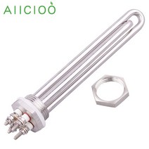 USB 히터 워머 온열 난로 BSP 관형 전기 12v 가열 요소 태양열 침수 1 인치 100W 200W 300W 400W 600W, 14.12V 300W  with locknut