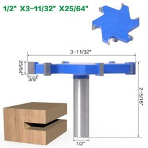 각끌기 드릴비트 나무 홈파이 조각도 우드카빙 목공 12quot 생크 12mm 생크 6 치아 가장자리 슬롯 커터 t 유형 라우터 비트 목재 용 도구 산업용 등급 밀링 커터, 85x10mm