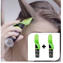 3초 새치커버빗 2개 1분 염색 펜 밝은색 타투 헤어틴트 새치빗 뿌염 염색펜, 블랙2개