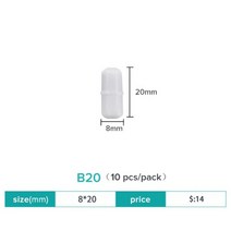 JOANLAB 공식 스토어 마그네틱 교반기 교반 막대 크기 15mm 20mm 25mm 28mm 30mm 35mm PTFE 믹서 10 개, 20mm 10 pcs