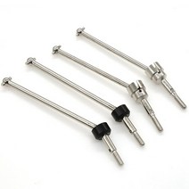 4Pcs 금속 전면 및 후면 범용 드라이브 샤프트 CVD Wltoys 104001 1/10 RC 자동차 업 그레 이드 부품 예비 액세서리, [01] silver