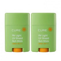 김정문알로에 큐어 UV쉴드 선스틱 20gX2 SPF50+ PA++++