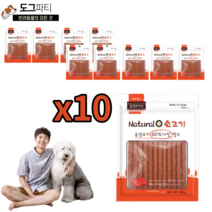 네츄럴오 강아지 국산 져키 영양 간식 100g, 10개, 소고기