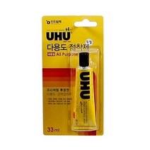 UHU 다용도접착제 투명 대 33㎖ 우후접착제