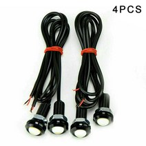 4pcs led 그릴 조명 키트 자동 트럭 이글 아이 라이트 ford suv raptor svt 스타일 유니버설 앰버 자동차 그릴 조명 키트, 4개