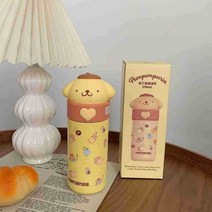 크로스 보더 Sanrio 정품 산리오 350ml 보온보냉 어린이 텀블러 (당일출고 국내배송), 옐로우