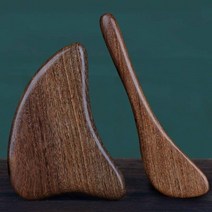 홈케어리프팅 목 얼굴 리프팅 마사지기 백단 gua sha 스크레이퍼 페이셜 뷰티 리프팅 자오선 스크래핑 근육 편안한 나무 마사지 침술 치료, 2개 세트