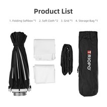스튜디오 박스 포토부스 자연광조명 배경지거치대 Tripo-K90 90cm 사진 휴대용 보웬 마운트 팔각형 우산 소, 한개옵션0