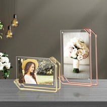 프레임 리브리움 결혼 액자틀제작 소 투명아크릴 가족사진 탁상액자, 리브리움 탁상액자 골드 소
