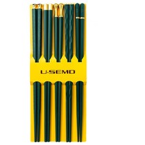 젓가락 세트 고급스러운 합금 금속 5 쌍, 5 pairs D66