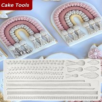 모양틀 입체 두꺼운 월병 로프 실리콘 몰드 케이크 도구 sugarcraft 초콜릿 퐁당 스마스 레이스 decoratin bakeware 주방 액세서리 몰드 가정용 베이킹, 01
