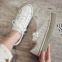 여성 캔버스화 스니커즈 슬립온 단화