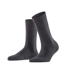 FALKE 여성 여자 Family W So 그레이 (무연탄 멜란지 3089) 3.5-6, Blue (Dark Navy 6379)