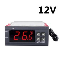 12V 24V 110 V 220V dc 디지털 온도 조절기 인큐베이터 릴레이 LED STC-1000