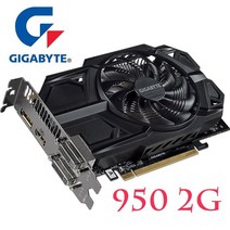 그래픽카드 gigabyte gtx 950 2gb nvidia vga 용 128bit gddr5 비디오 geforce gtx950 hdmi 1050ti 750 ti 950-2gb, 없음