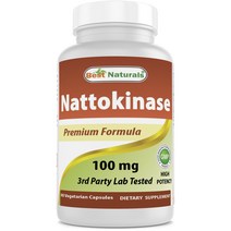 베스트네츄럴스 프리미엄 포뮬러 나토키나아제 100mg 베지테리안 캡슐, 90개입, 1개