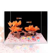 고운물 어항세트 미니 어항 꾸미기 세트 E형(~30cm)