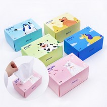 수성위재 포비스 순면 아기 미용 건티슈 100매, 1. 100매 1박스(랜덤 컬러 발송)