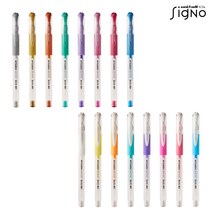 유니볼 시그노 단색 볼펜 UM-151 0.7mm, 파스텔 핑크