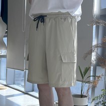 원웨이 쿨 스판 카고 밴딩 반바지 프리사이즈 냉장고 아이스 바지
