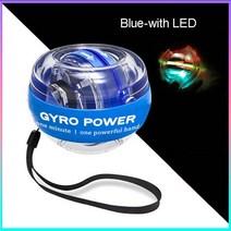손목마사지기 저주파 손목 마사지기 온열치료기 전기 치료기 LED 손목 공 자체 시작 자이로 스코프 파워 볼, 04 Blue-with LED