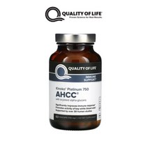 키노코 플레티늄 750 AHCC 표고버섯 균사체 알파글루칸 60캡슐, 1개, 기본